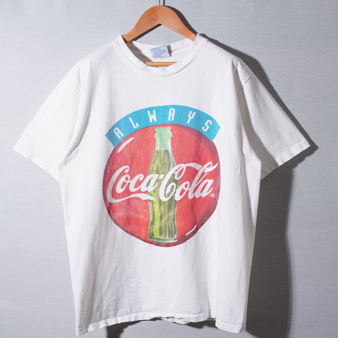 90s USA製 コカコーラ Coca Cola Tシャツ L ホワイト ヴィンテージ