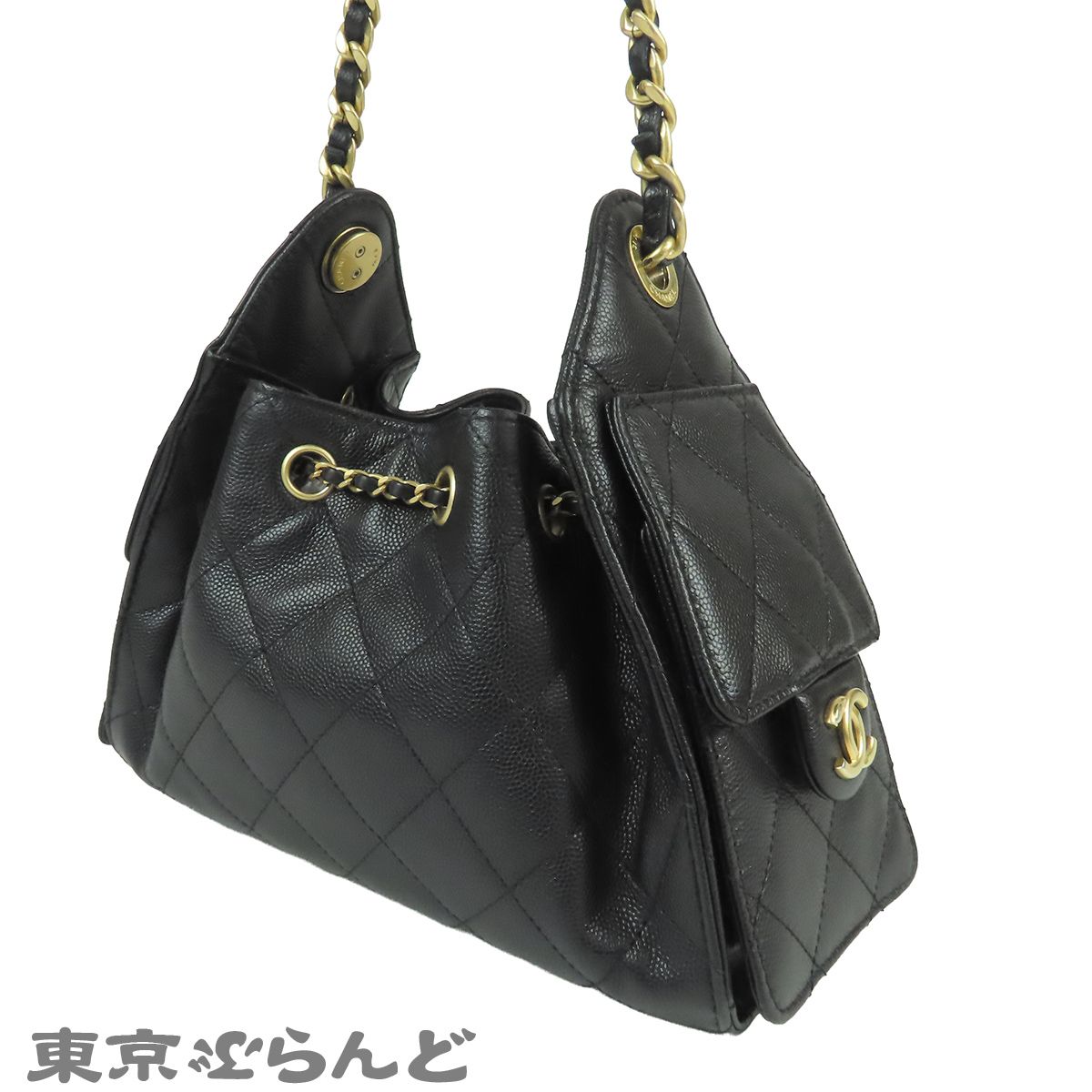 シャネル CHANEL シャネル 25 AS5631 ブラック 黒 ゴールド金具