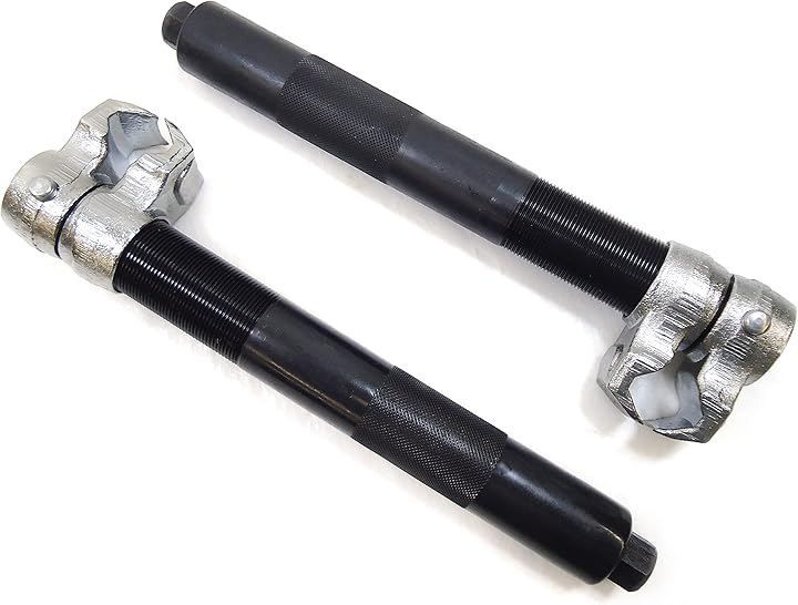 PeroTools コイルスプリングコンプレッサー インパクトレンチ対応 プロ仕様 コイルスプリング圧縮 ショックアブソーバー交換 工具 (ブラック+シルバー, 全長：280mm)
