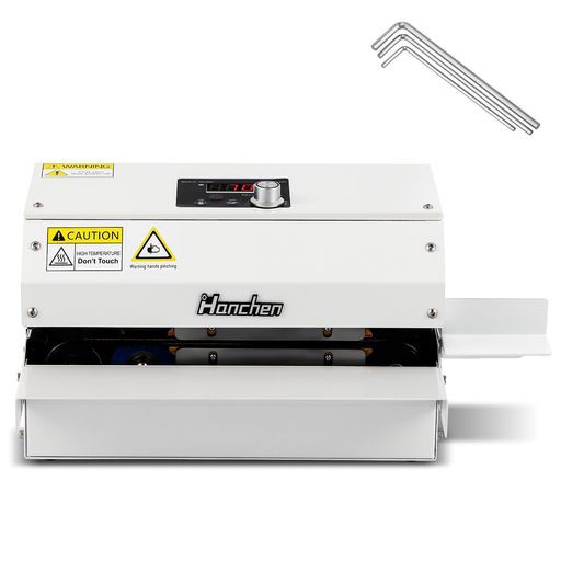 Hanchen全自動シーラー機業務用シーラー自動ローラー包装機最大6m/min幅10mm50~200°C温度調整可能小型家庭用連続バンドシーラー