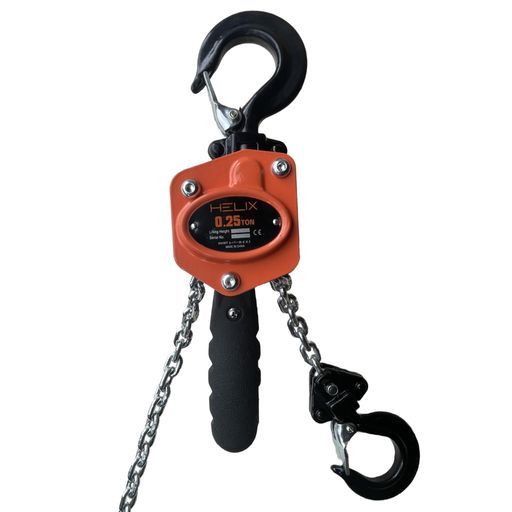 HELIXレバーホイスト0.25tonレバー式ブロック250kg1.5m軽量化小型化0.25トンチェーンブロック荷締機ガッチャがっちゃHVWT