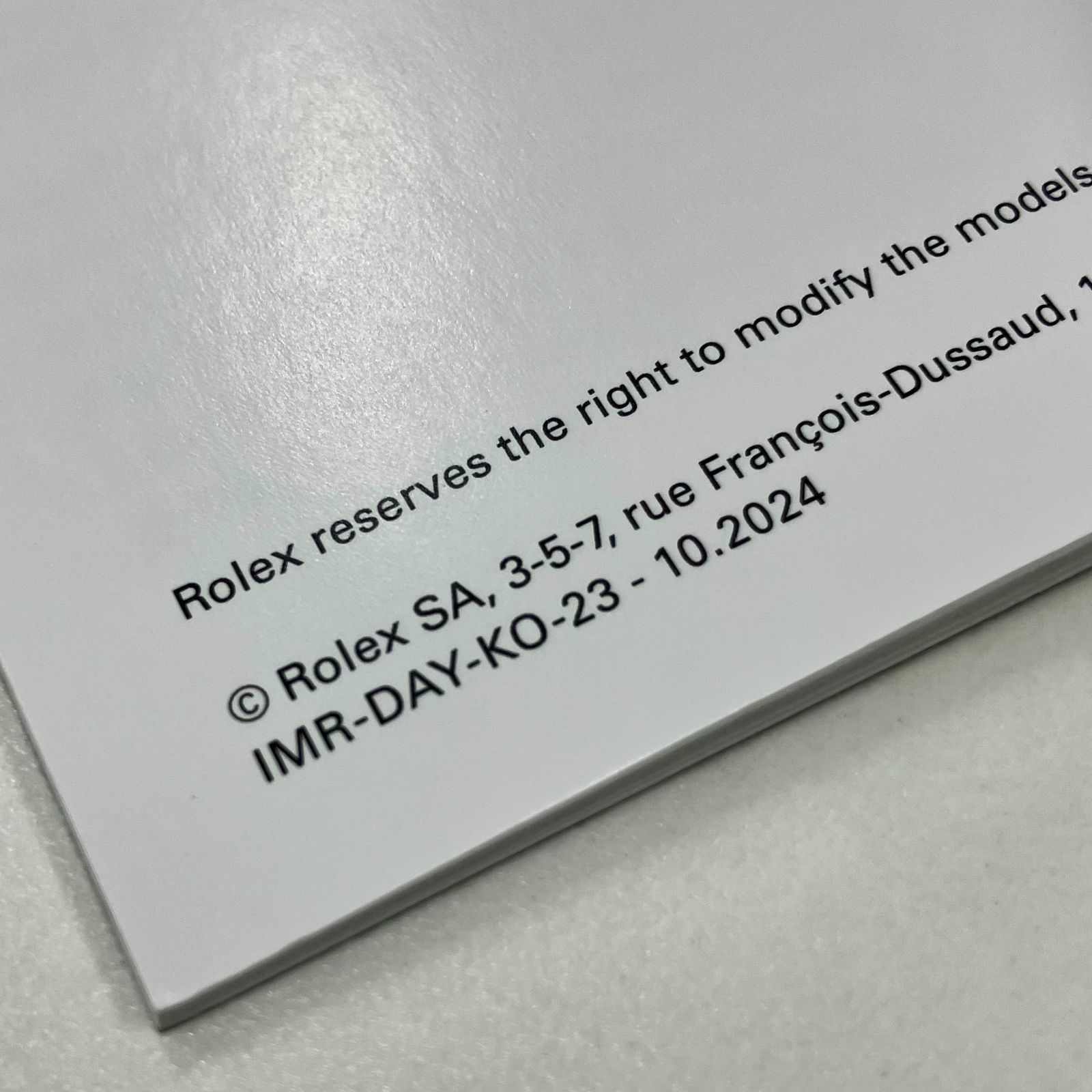ROLEX ロレックス DAY-DATE デイデイト US版 取扱説明書 冊子 付属品4 