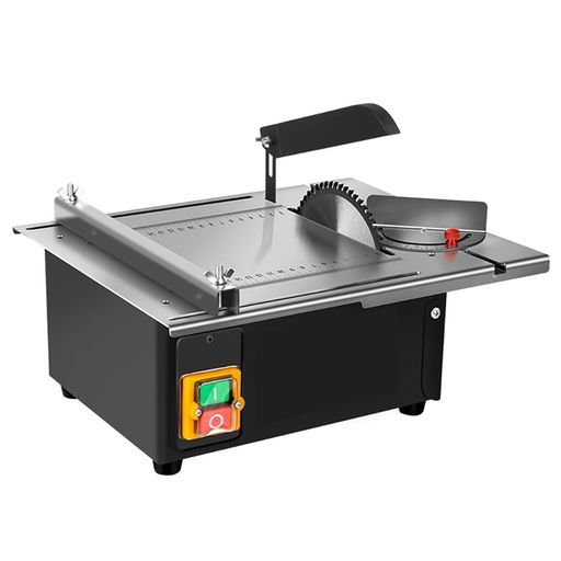 Snsowed2500W木工装飾テーブルソー新しくアップグレードされたステンレススチールテーブルトップ、角度定規と調節可能なバッキン