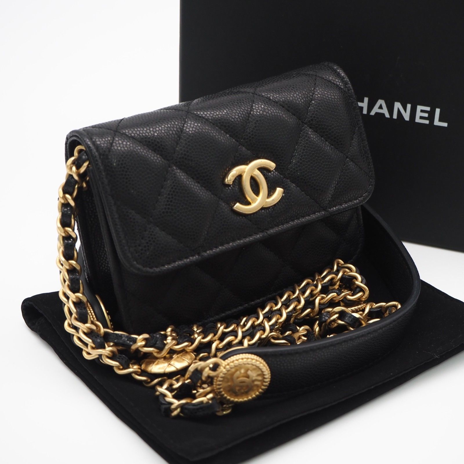 ☆3日以内返品可☆美品 CHANEL シャネル キャビアスキン マトラッセ 