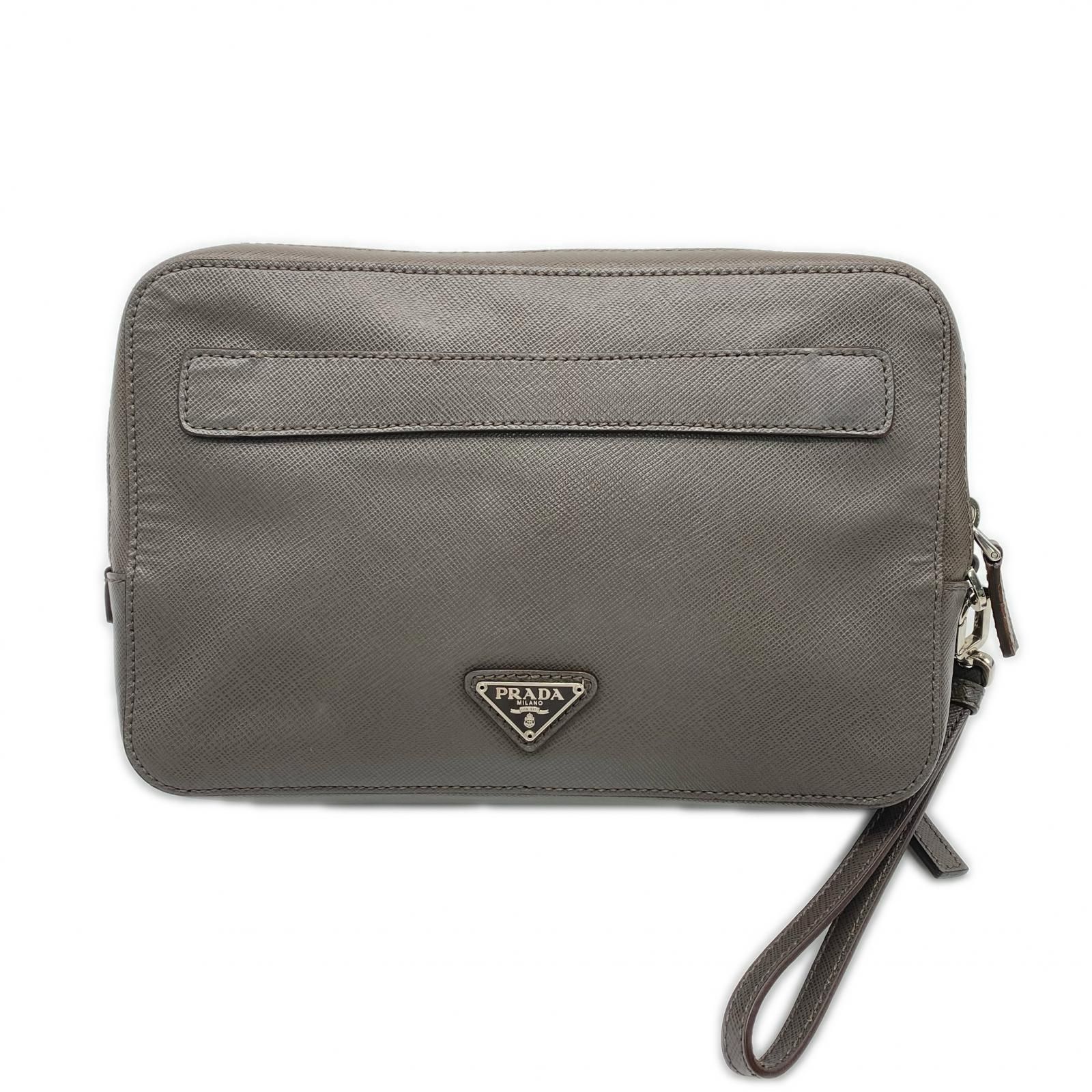 ☆3日以内返品可☆ PRADA プラダ サフィアーノレザー セカンドバッグ 
