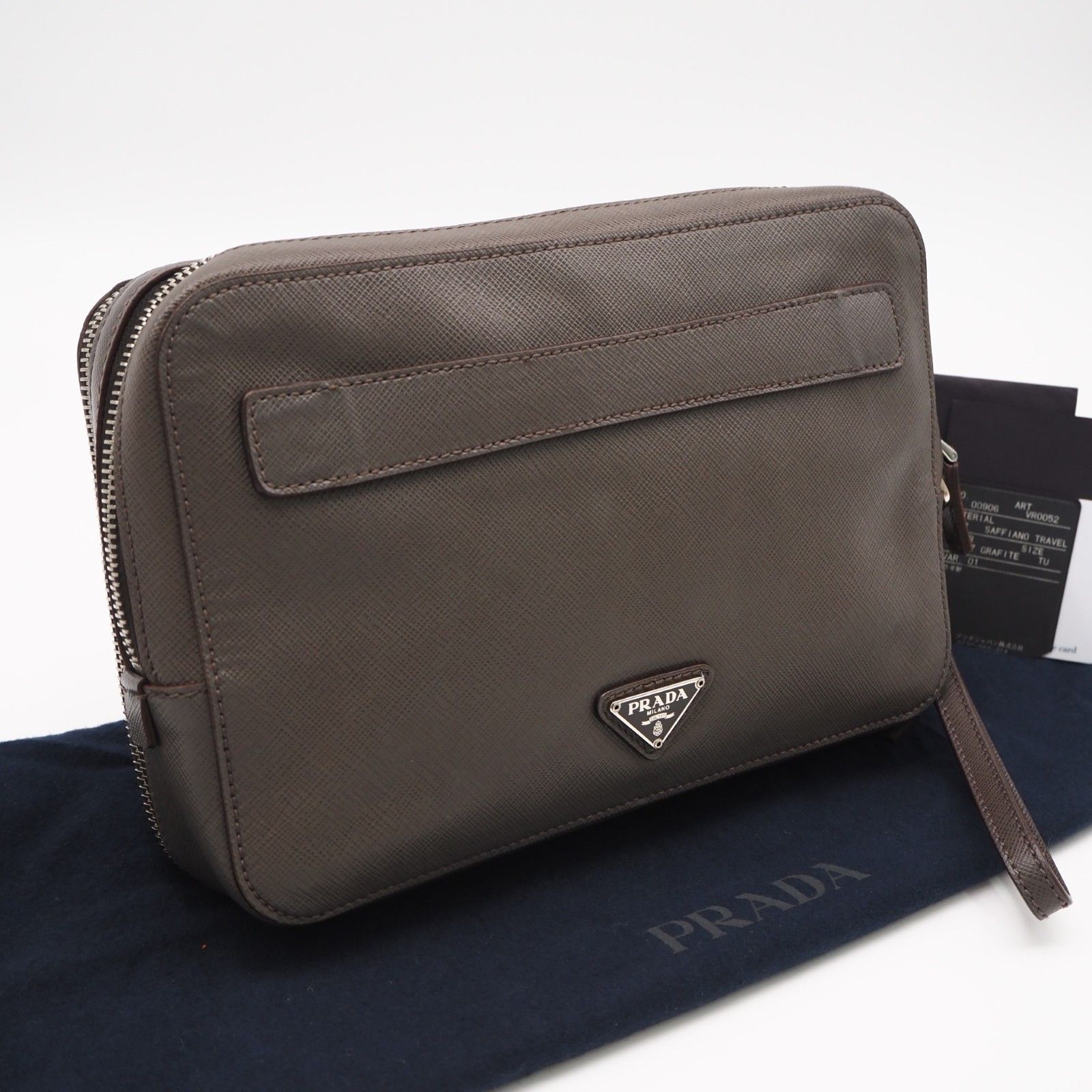 ☆3日以内返品可☆ PRADA プラダ サフィアーノレザー セカンドバッグ 