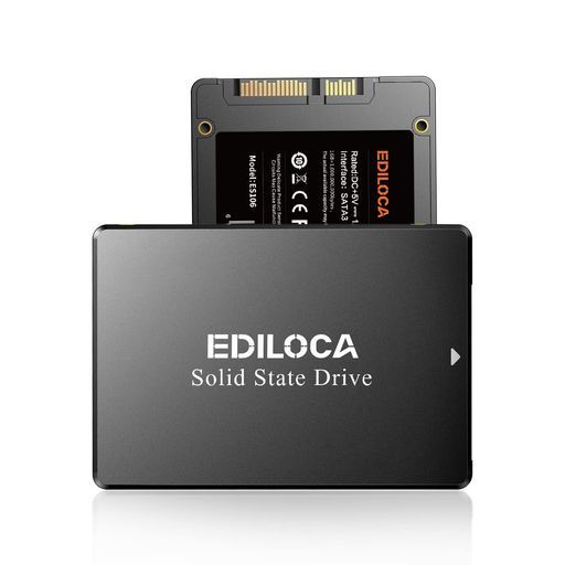 EDILOCAES106SSD4TB2.5インチ7mmSATA36Gb/s3DNAND採用内蔵型SSDエラー訂正機能低消費電力耐震3年保証(4TB)