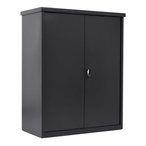 Osleep戸外収納庫倉庫大型物置屋外防水/耐侯収納可能ガーデン/庭/田畑/農場頑丈大容量120*60*154cmブラック可動棚二枚付き