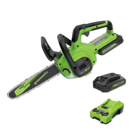 Greenworks24VバッテリーチェンソーCS24BA22.0Ahバッテリー・充電器付き
