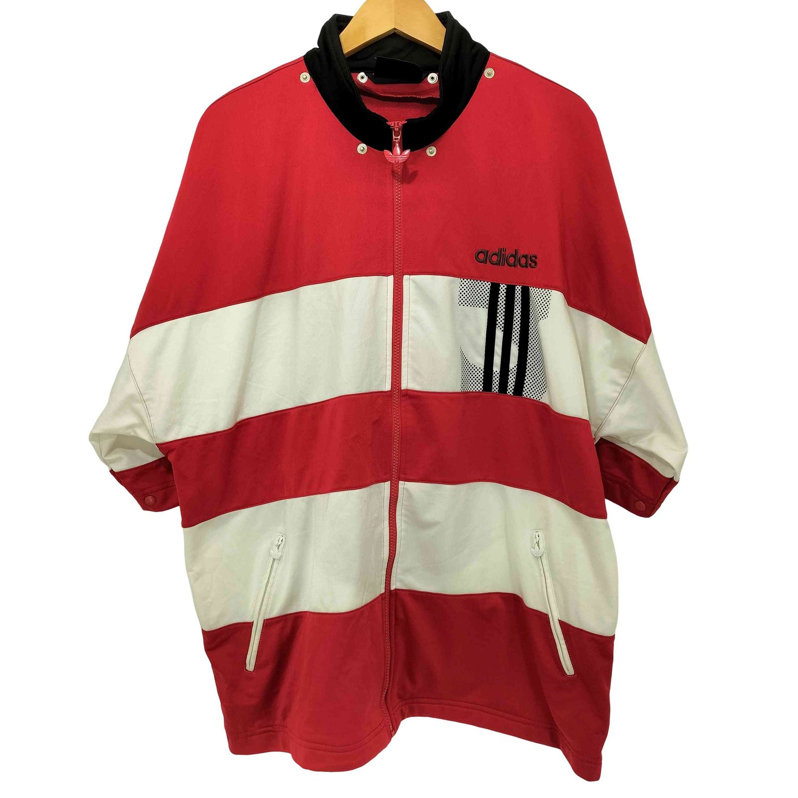 アディダス adidas 90-00s 2WAY ボーダーデザイン トラックジャケット