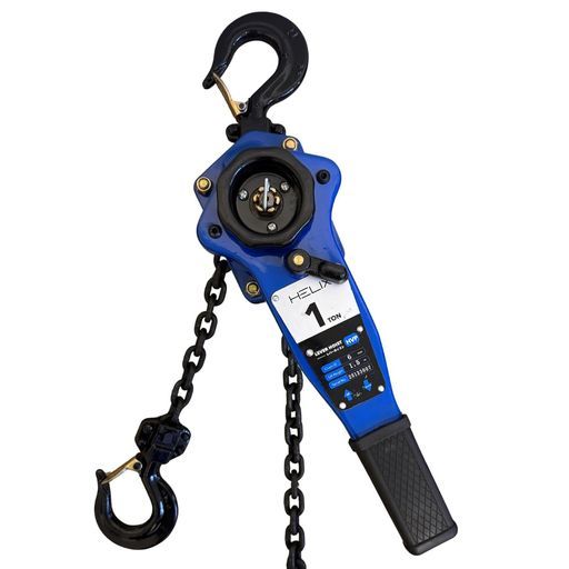 HELIXレバーホイスト1ton3mチェーンレバー式ブロック1000kg軽量化小型化1トンチェーンブロック荷締機ガッチャがっちゃHVP
