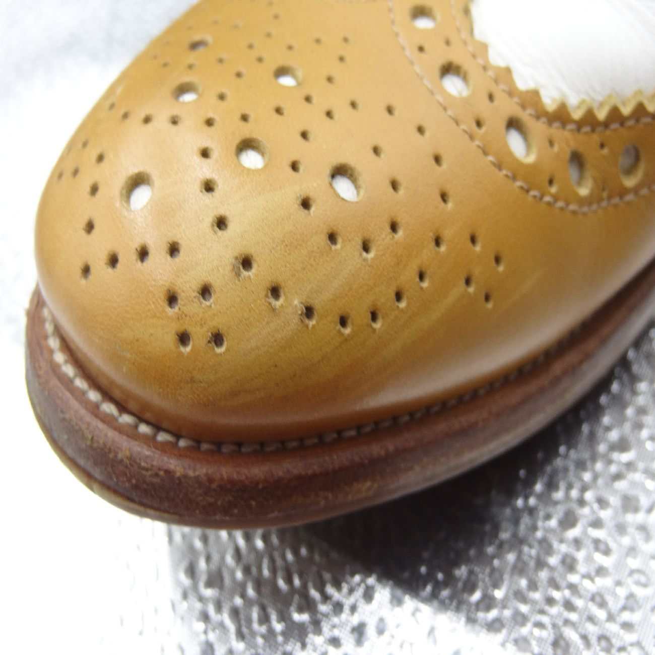 CHURCH'S BURWOOD バイカラー ウィルグチップ HAZELNUT ベージュ