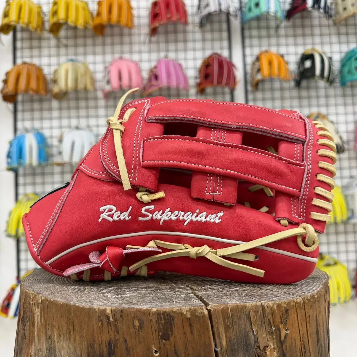 スクーティ 外野グローブ SY Leather 13インチ Hウェブ 慣らし完了