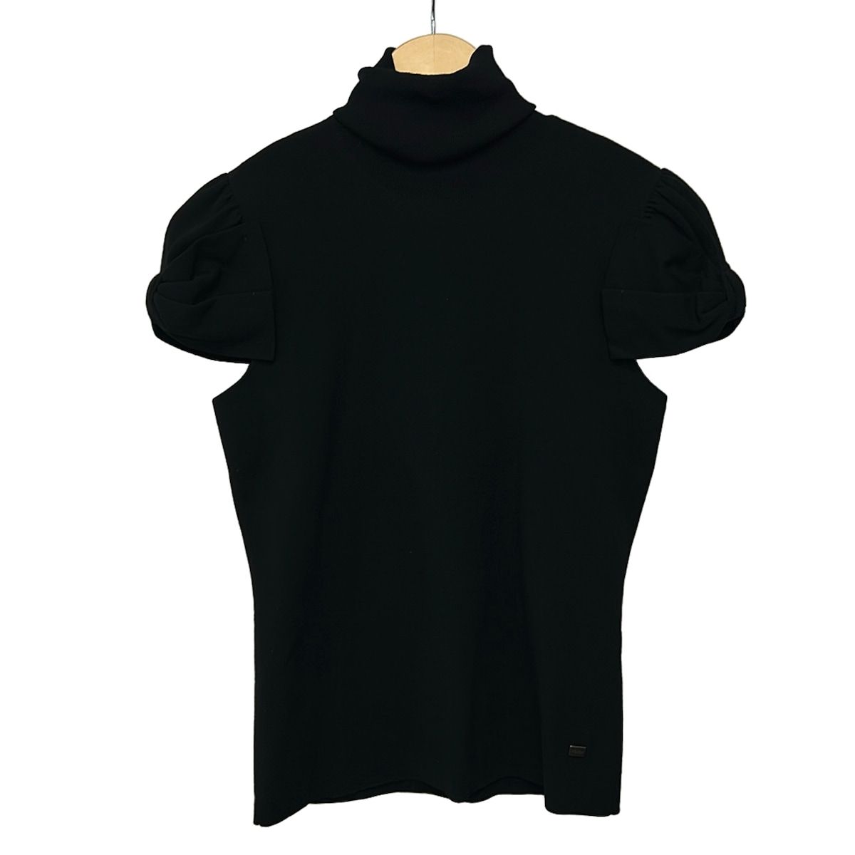 FOXEY - FOXEY(フォクシー) 半袖セーター サイズ42 L レディース美品  - 25840 ベージュ タートルネック/リボン FOXEY(フォクシー) 半袖セーター サイズ42 L レディース美品 - 25840