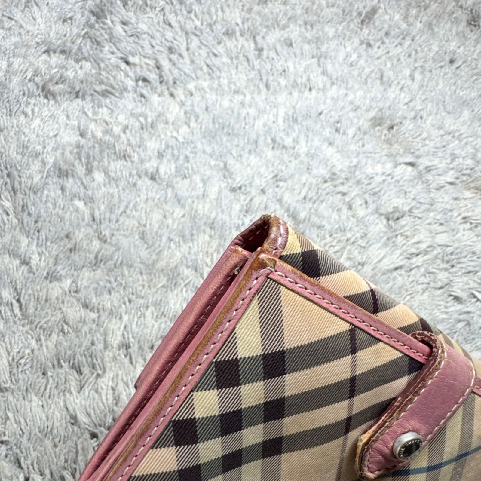 BURBERRY BLUE LABEL バーバリーブルーレーベル 二つ折り財布 ノバ