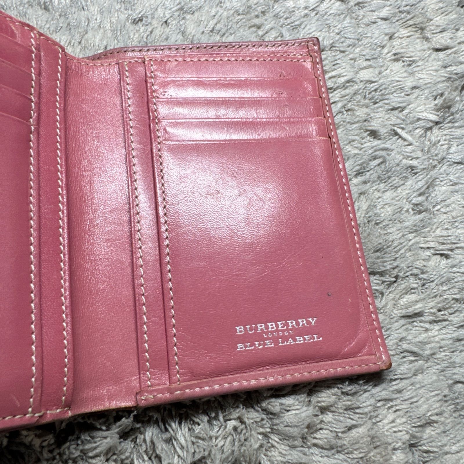 BURBERRY BLUE LABEL バーバリーブルーレーベル 二つ折り財布 ノバ