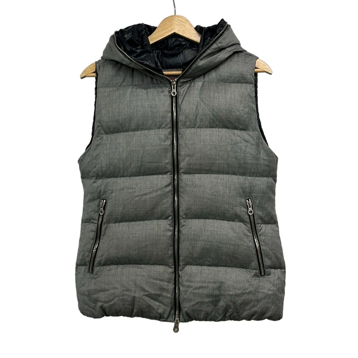 美品　デュベティカ　42　ダウンベスト　FEBEDUE　カシミヤ　ウール DUVETICA(デュベティカ) ダウンベスト サイズ42 M レディース FEBEDUE