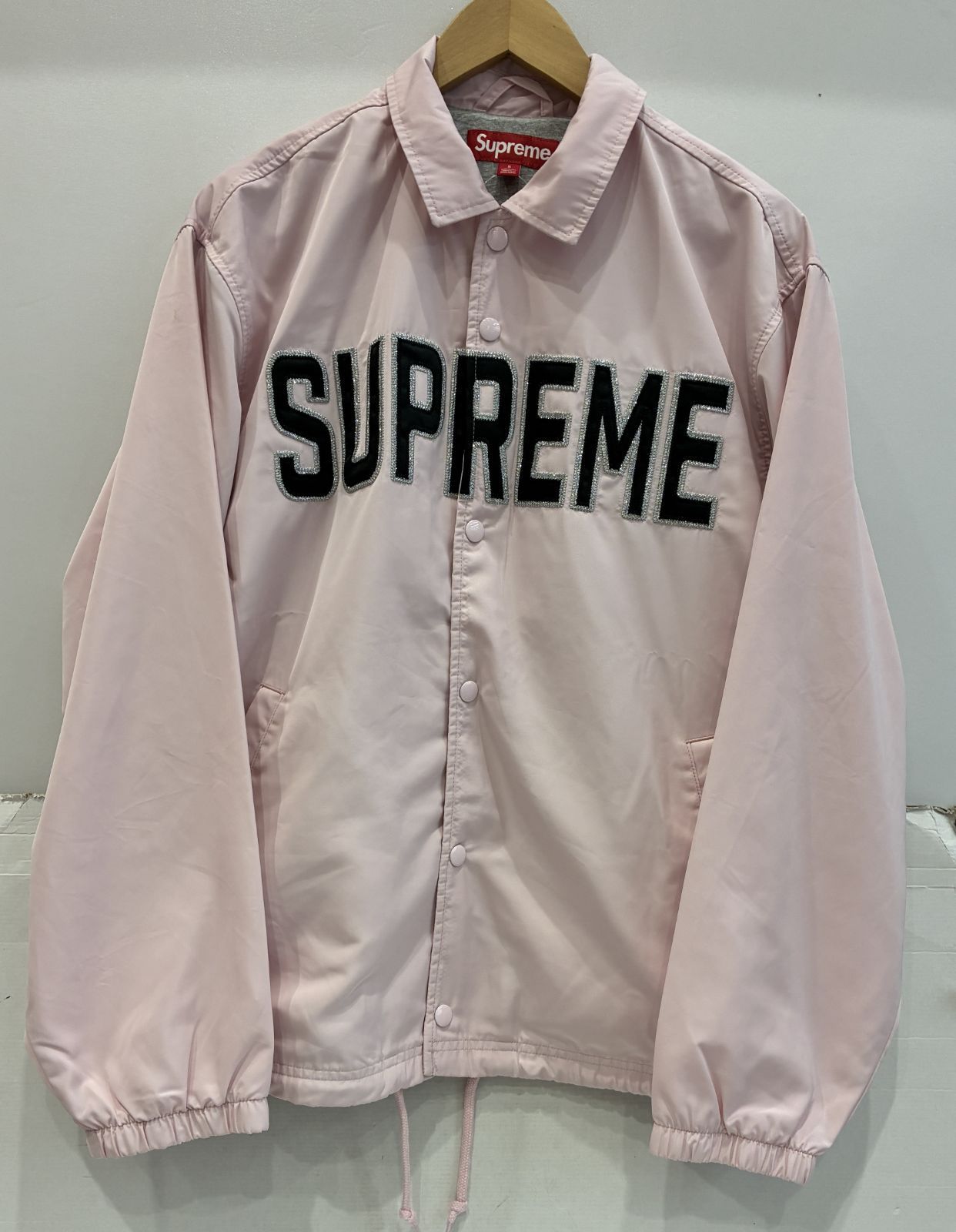 未使用 Supreme Spellout Coaches Jacket Pink Sサイズ シュプリーム