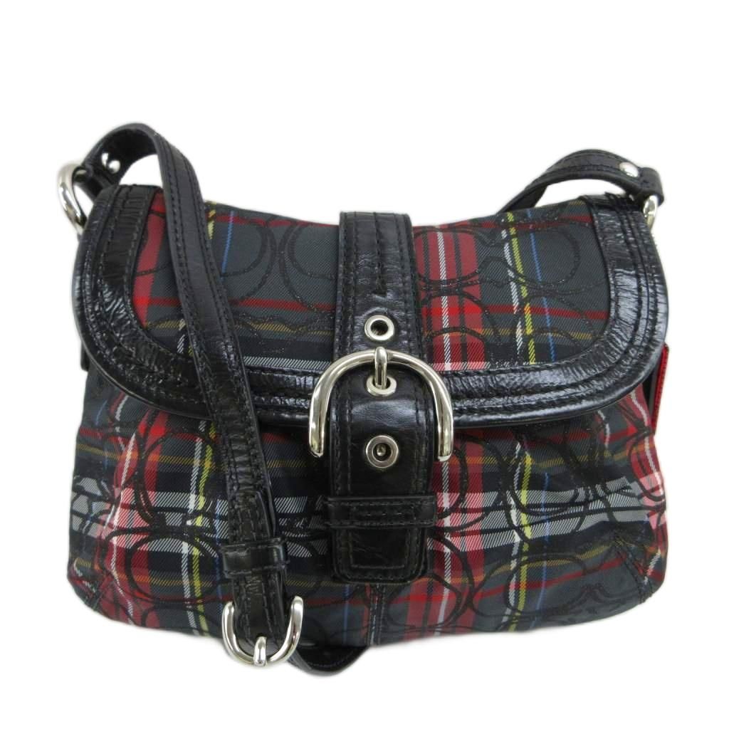 COACH ワンショルダーバッグ ソーホー タータンチェック シグネチャー コーチ COACH ソーホー ショルダーバッグ キャンバス レザー