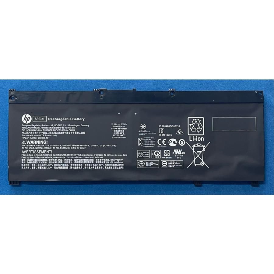 HP Pavilion Gaming 15-cx0105TX 等用 バッテリー SR03XL