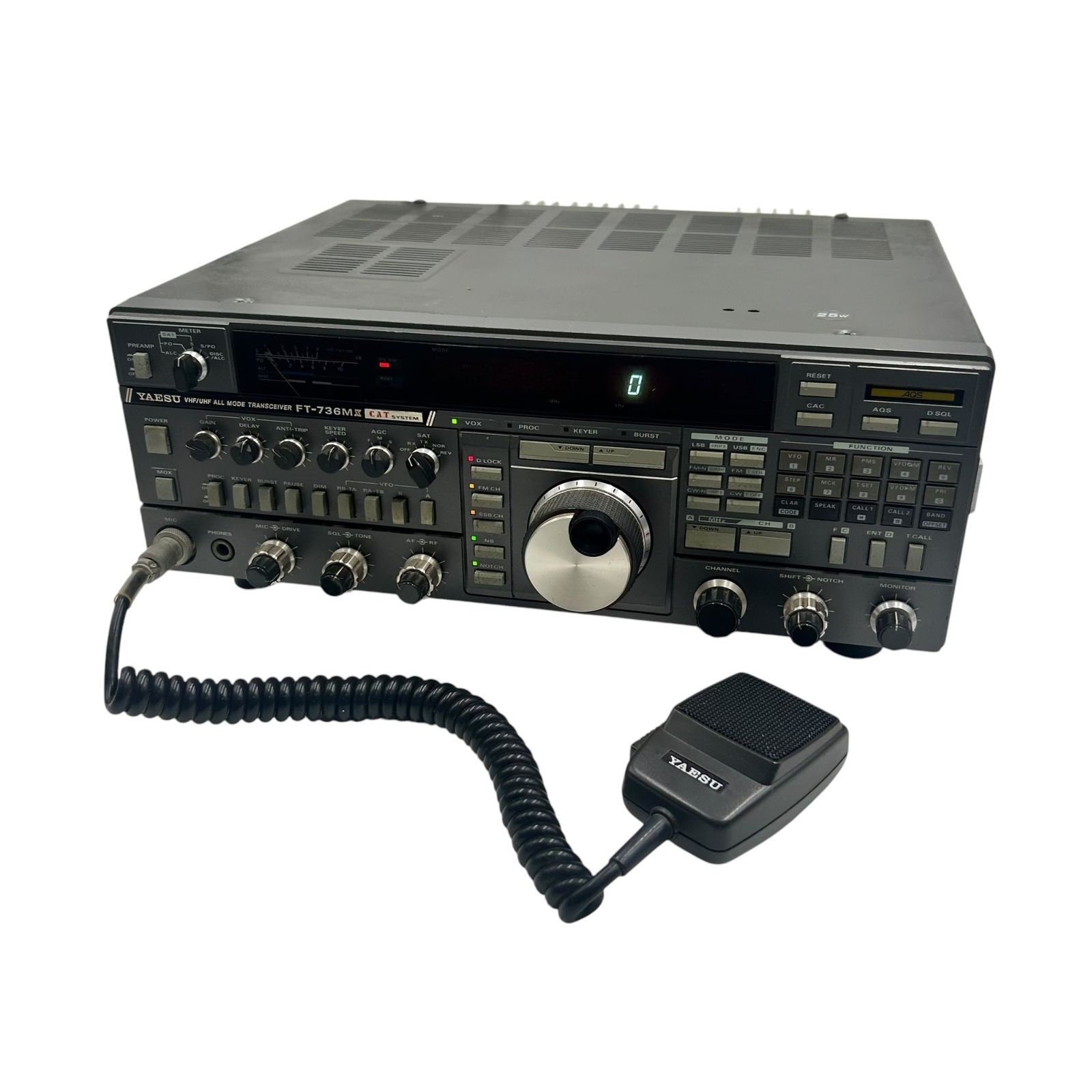 □YAESU FT-736M VHF/UHF オールモード トランシーバー 無線機 マイク