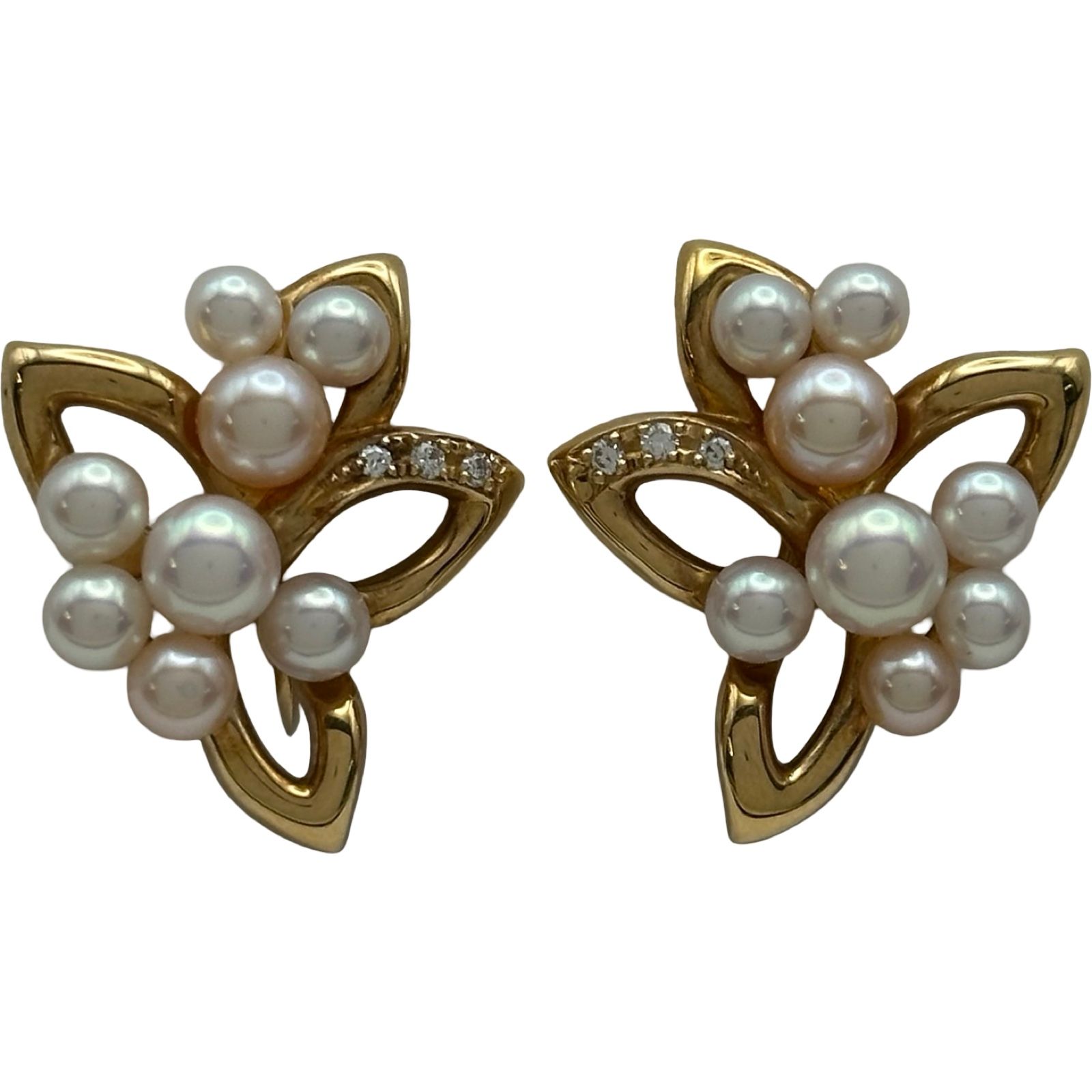 Tasaki Tasaki earring gold 18K18/pearl jewelry