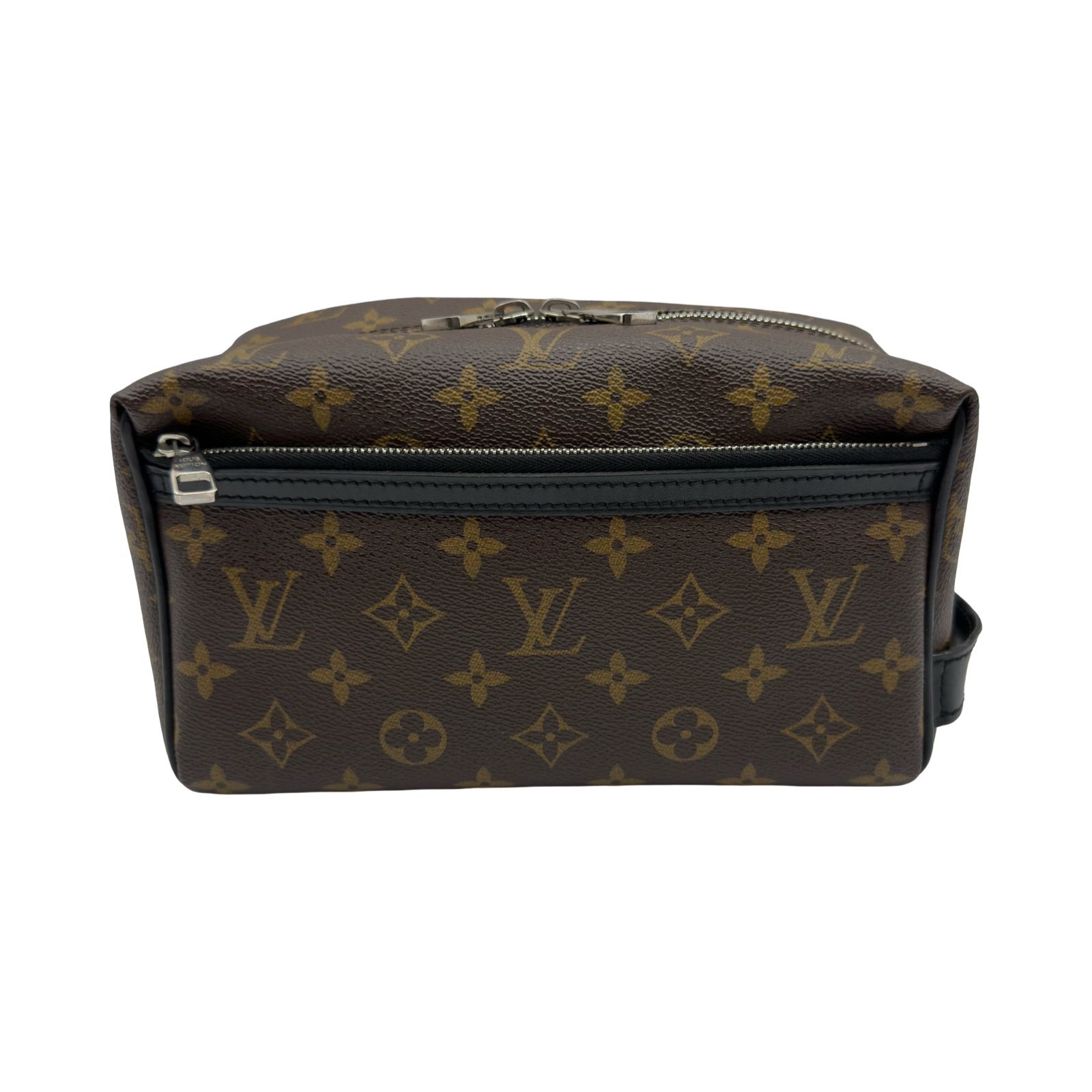 ルイ・ヴィトン LOUIS VUITTON トゥルース・トワレ M40378 ブラウン ブラック シルバー金具 モノグラム・マカサー メンズ セカンドバッグ