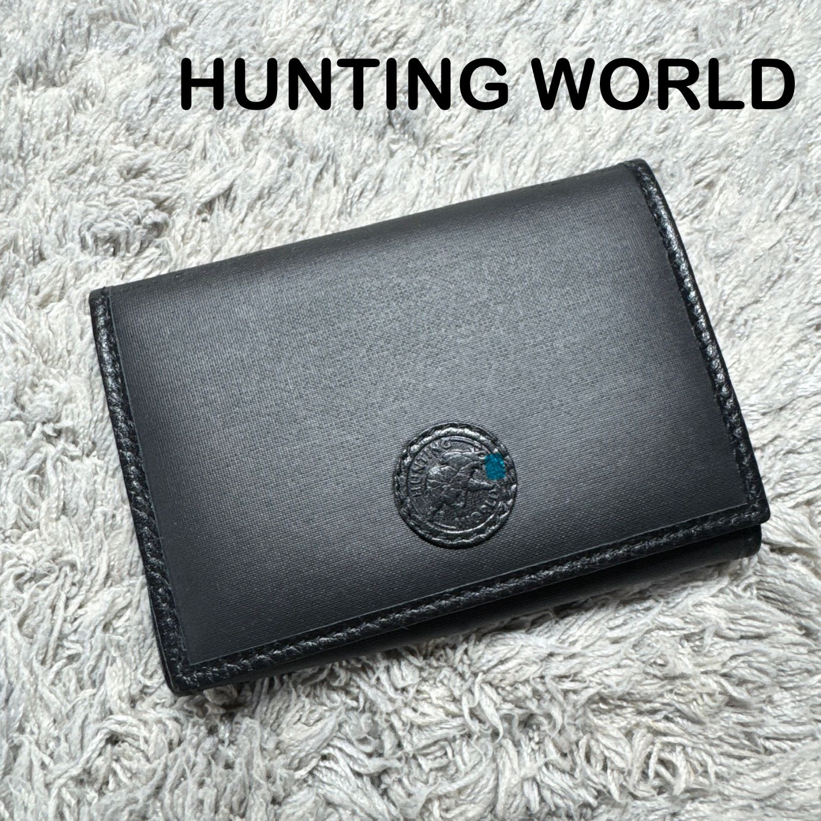 【美品】 HUNTING WORLD ハンティングワールド 名刺入れ HUNTING WORLD ハンティングワールド 名刺入れ カードケース レザー