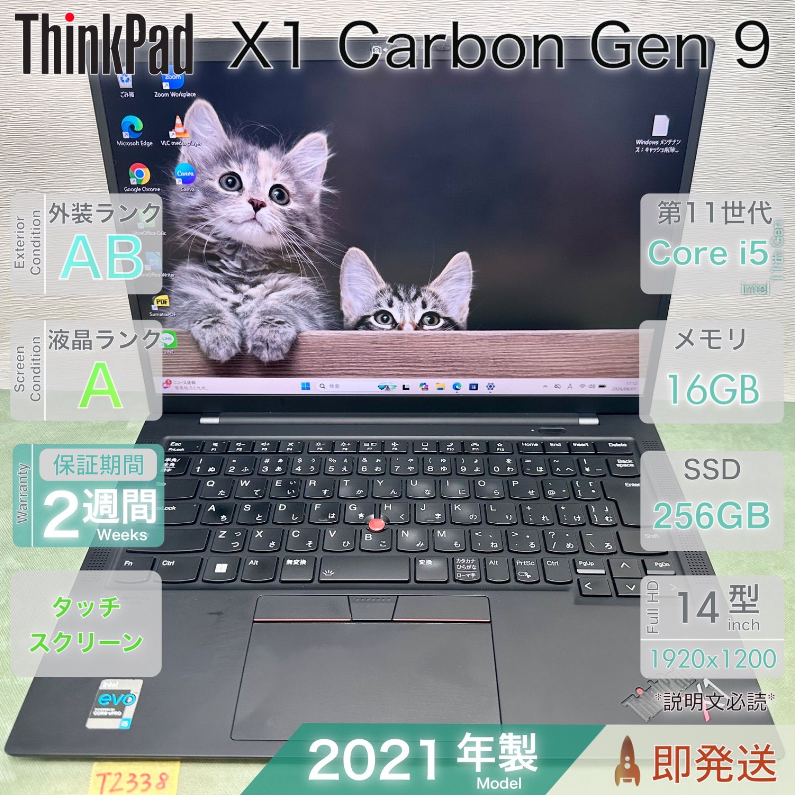 ThinkPad X1 Carbon Gen9 LTE i5/16GB/256GB 中古 - メルカリ