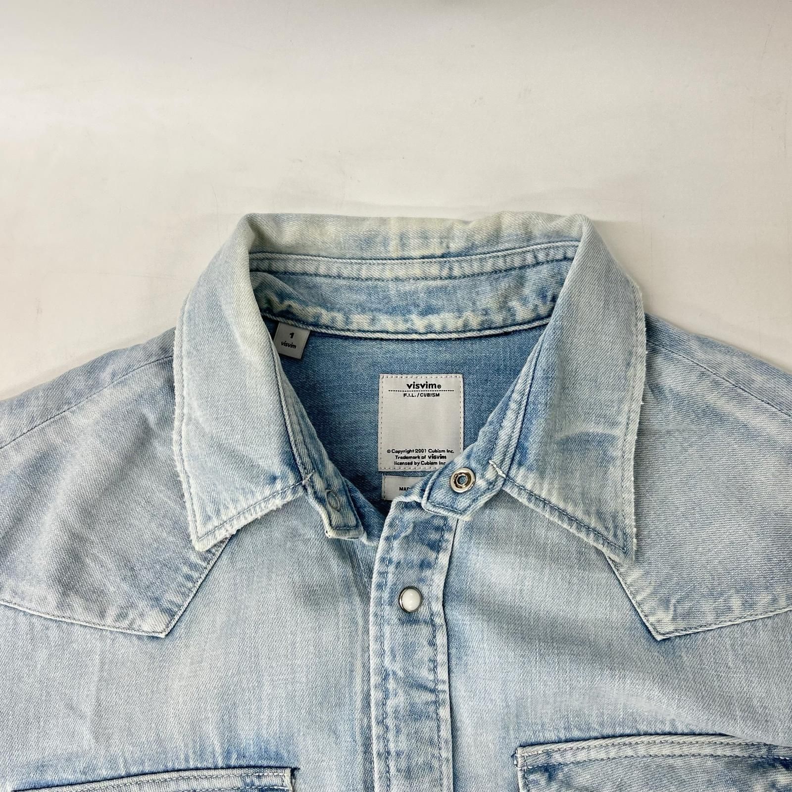 デニム ライトブルー ビズビム VISVIM ウエスタン ウエスタンシャツ 