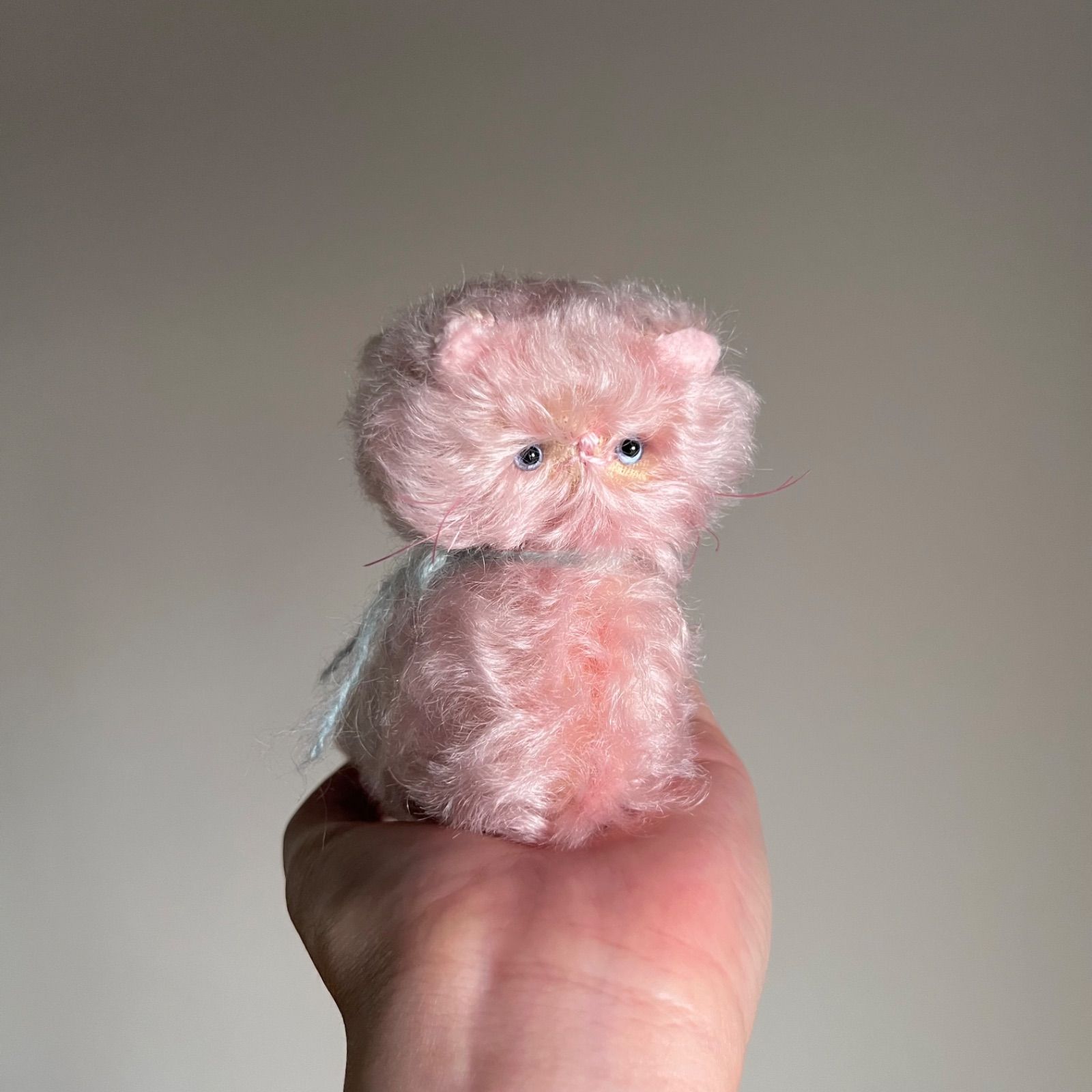 テディベア いちごミルク ピンク 猫 ネコ アーティストベア 玩具 ぬいぐるみ とけそうな、ねこ ( ときめきぴんくの子 ) Cora 猫 ぬいぐるみ 作家