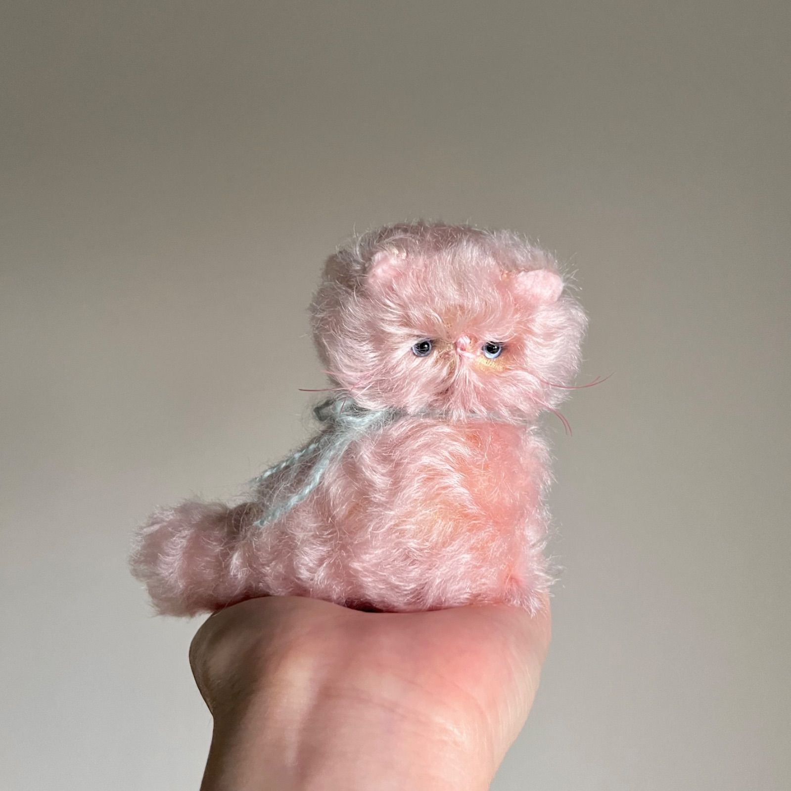 とけそうな、ねこ ( ときめきぴんくの子 ) Cora 猫 ぬいぐるみ 作家