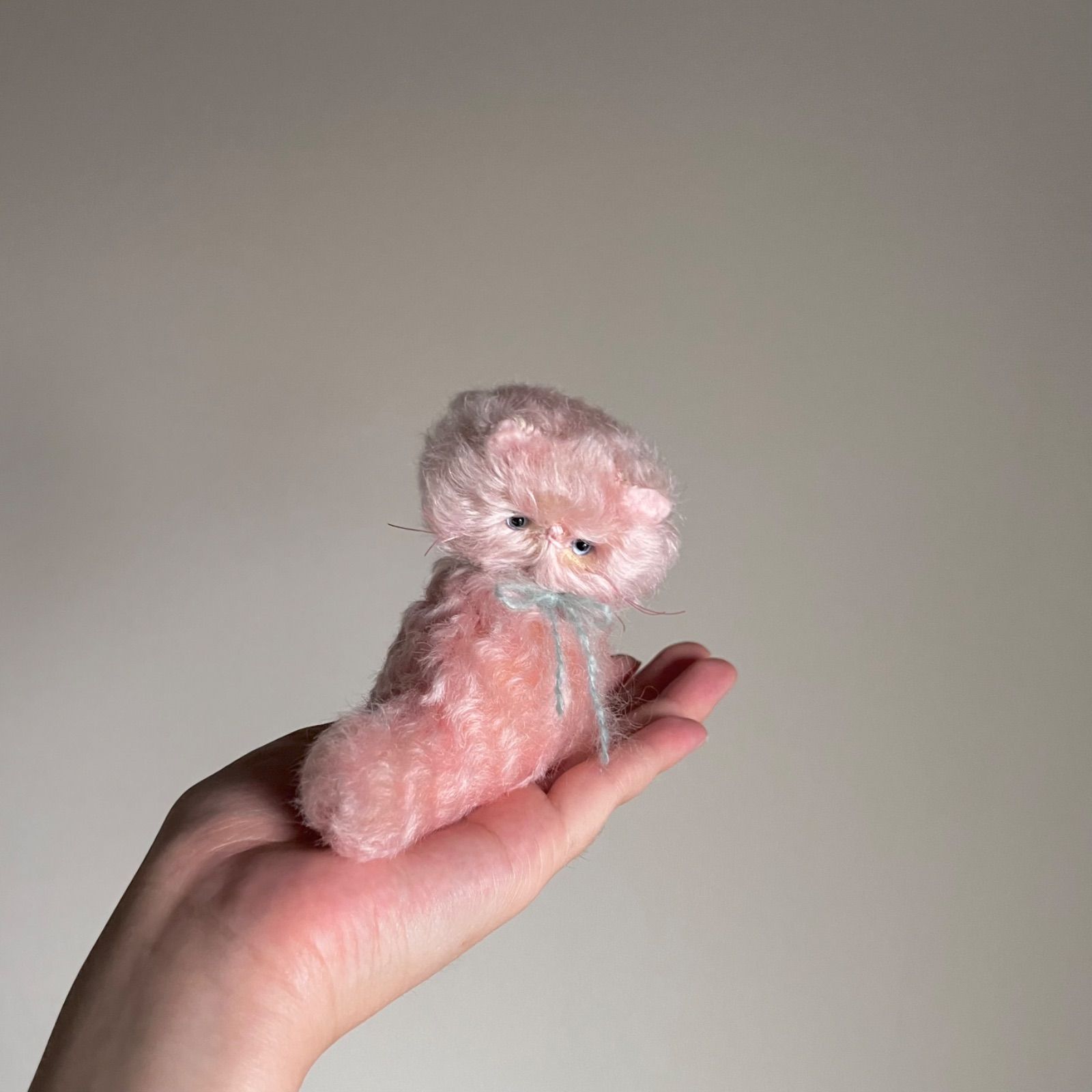 とけそうな、ねこ ( ときめきぴんくの子 ) Cora 猫 ぬいぐるみ 作家