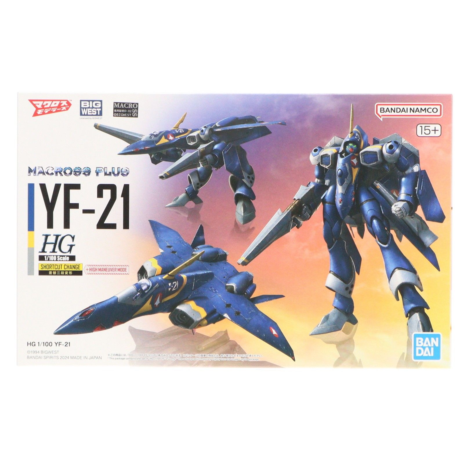 HG 1/100 YF-21 マクロスプラス プラモデル(5066280) バンダイ