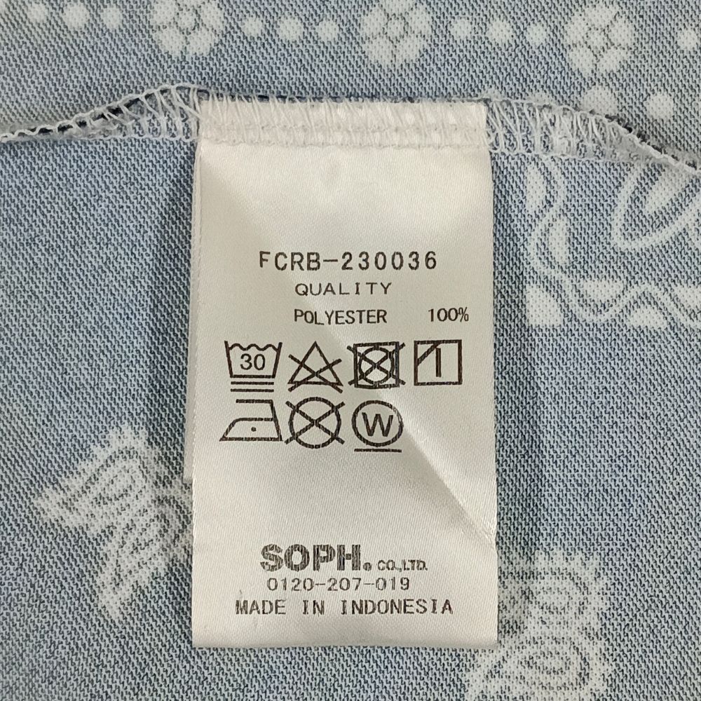 F.C.R.B. エフシーアールビー 23SS バンダナ 総柄 ポロシャツ ブラック