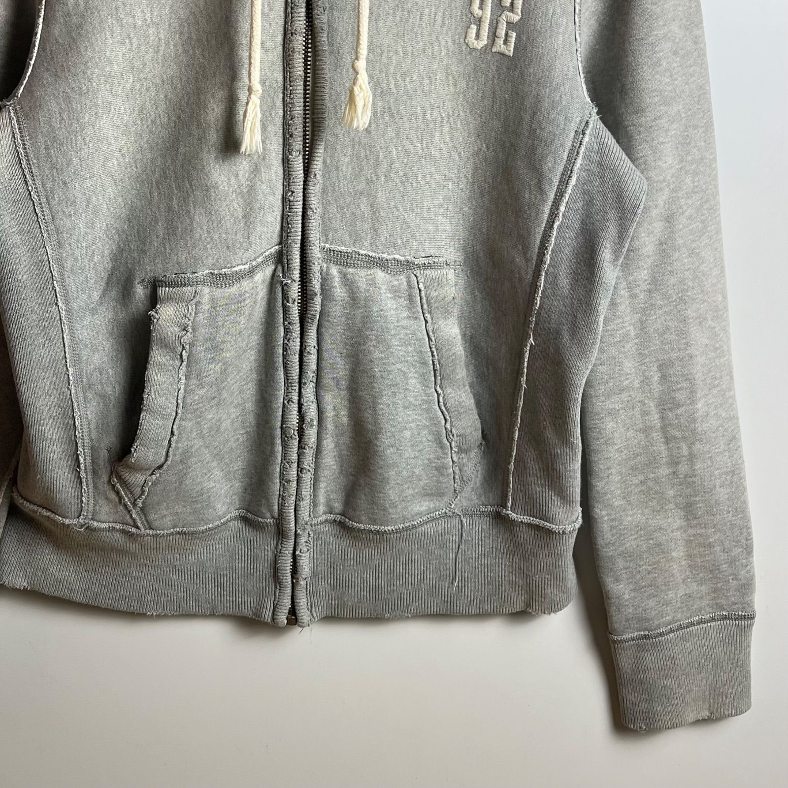 ABERCROMBIE&FITCH 00s y2k grunge zip hoodie M アバクロンビー