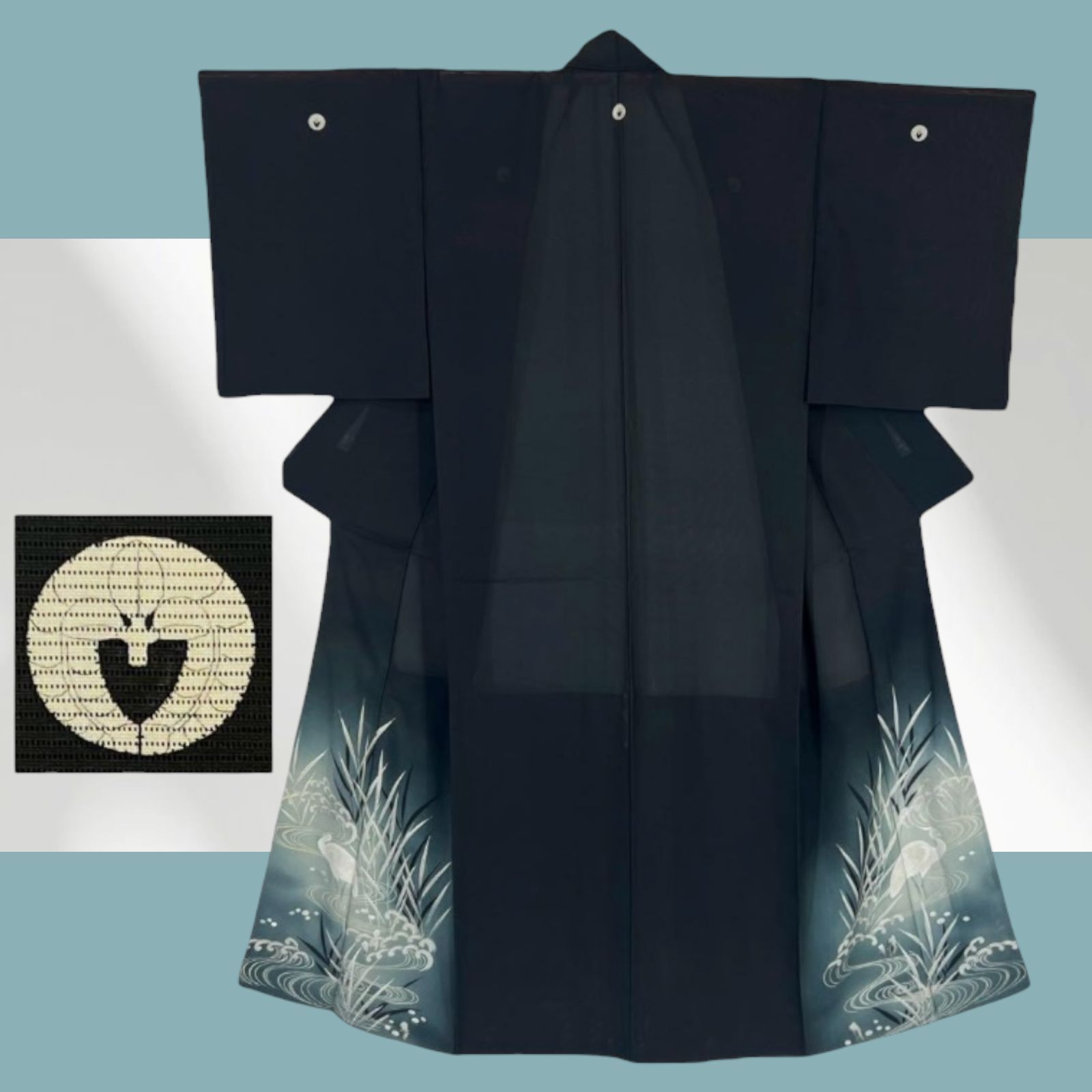 黒留袖 夏着物 絽 アンティーク着物 - メルカリ