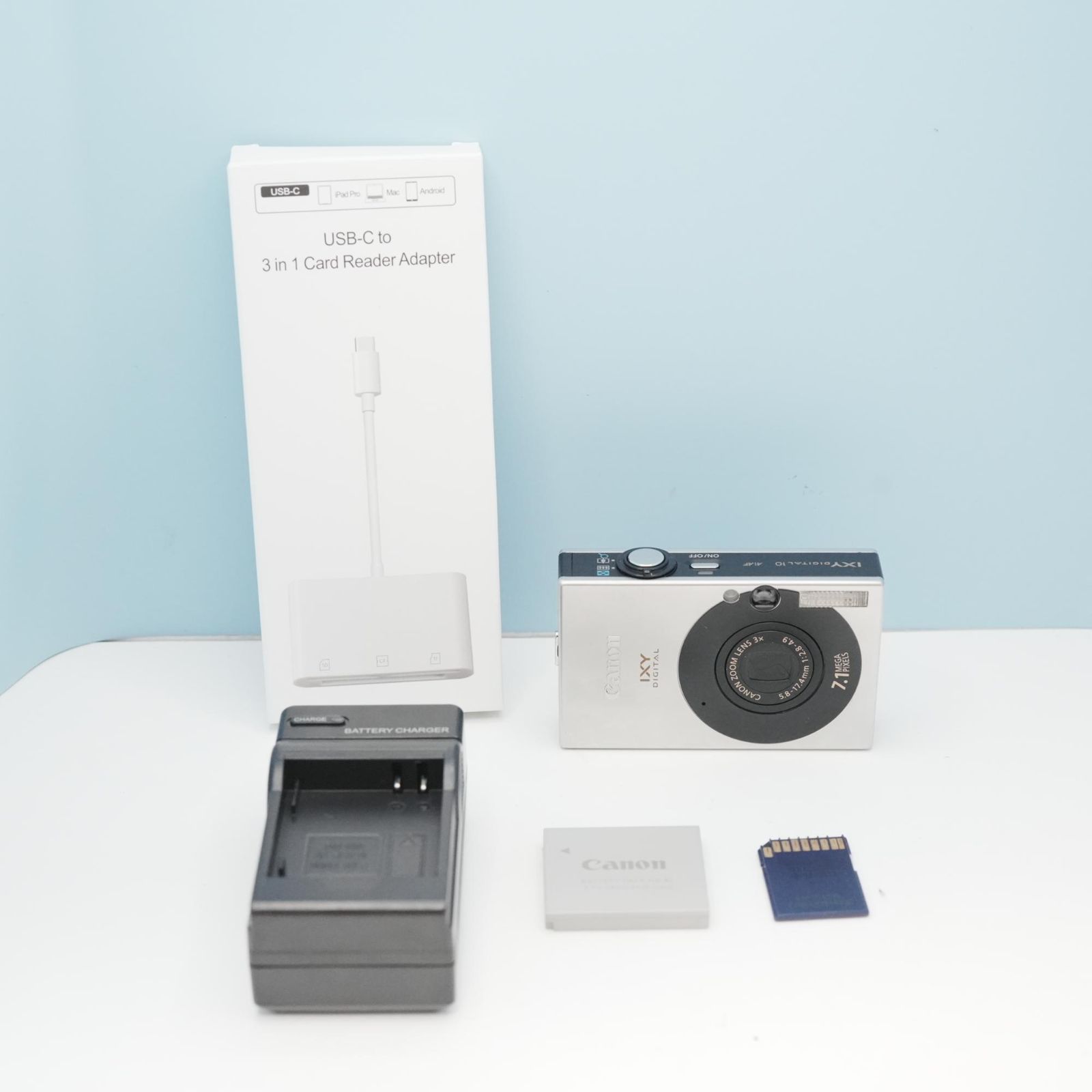 Canon IXY DIGITAL 10 デジカメ スマホ転送OK フルセット 美品 a6442