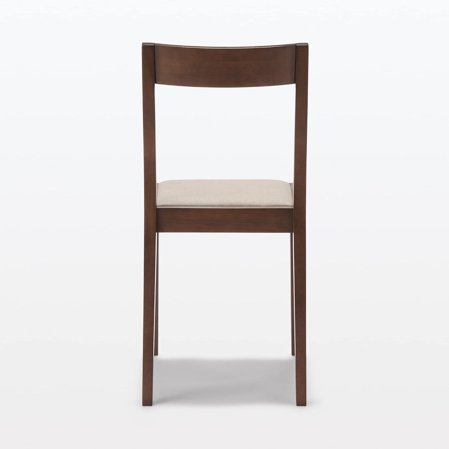 無印良品 木製チェア ブラウン 幅38×奥行48.5×高さ79cm ラバーウッド 無印良品 木製チェア ラバーウッド材 ブラウン 幅38cm 座面高44.5cm