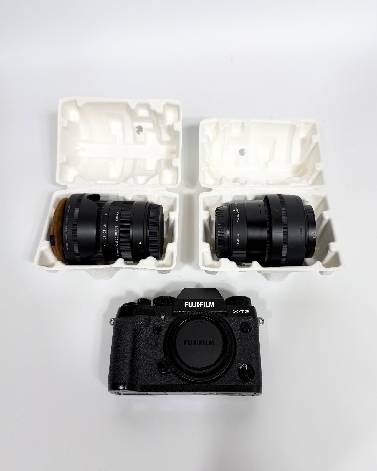 美品 FUJIFILM X-T2 BLACK フジフィルム デジタルカメラ カメラ シグマ 