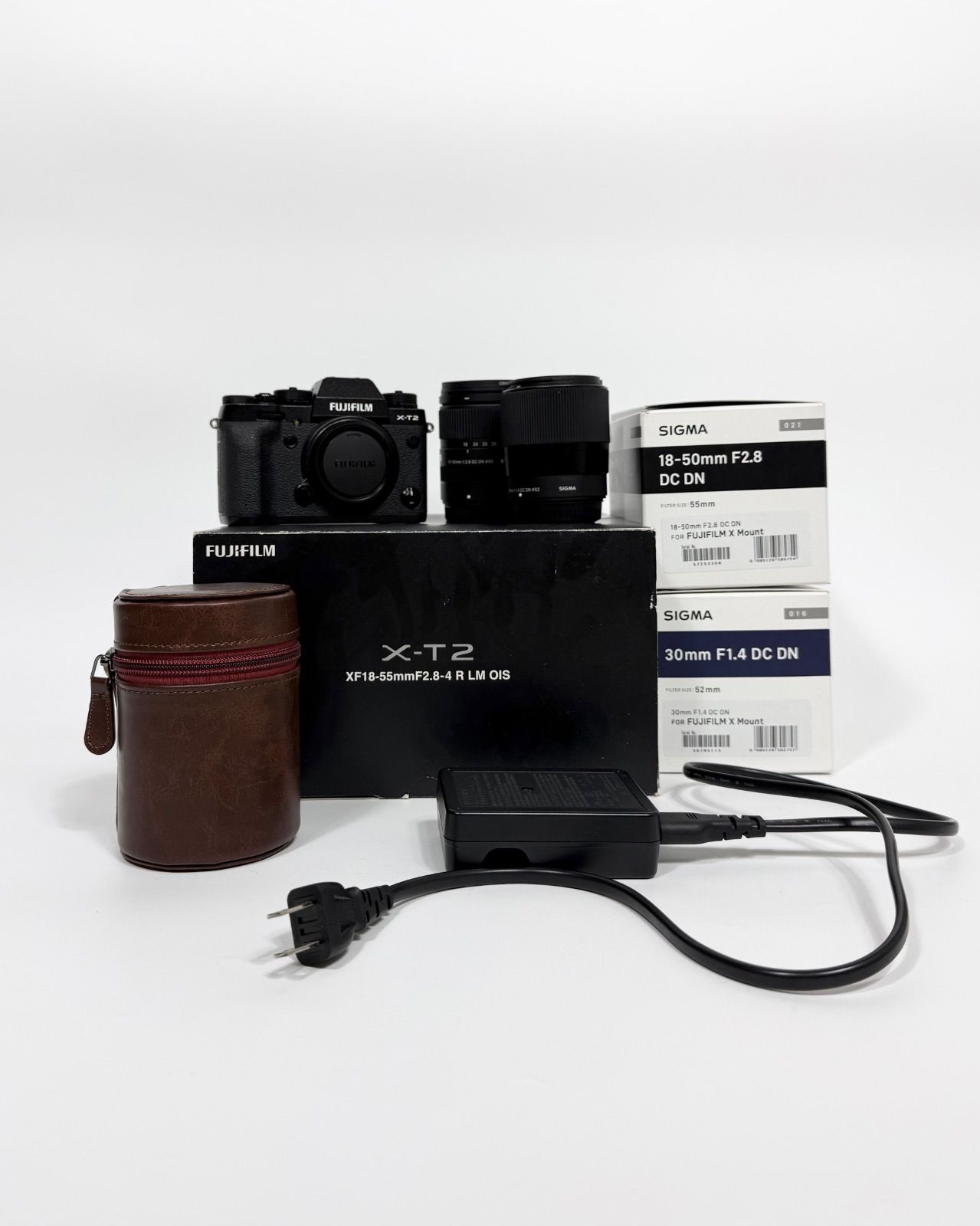 美品 FUJIFILM X-T2 BLACK フジフィルム デジタルカメラ カメラ シグマ