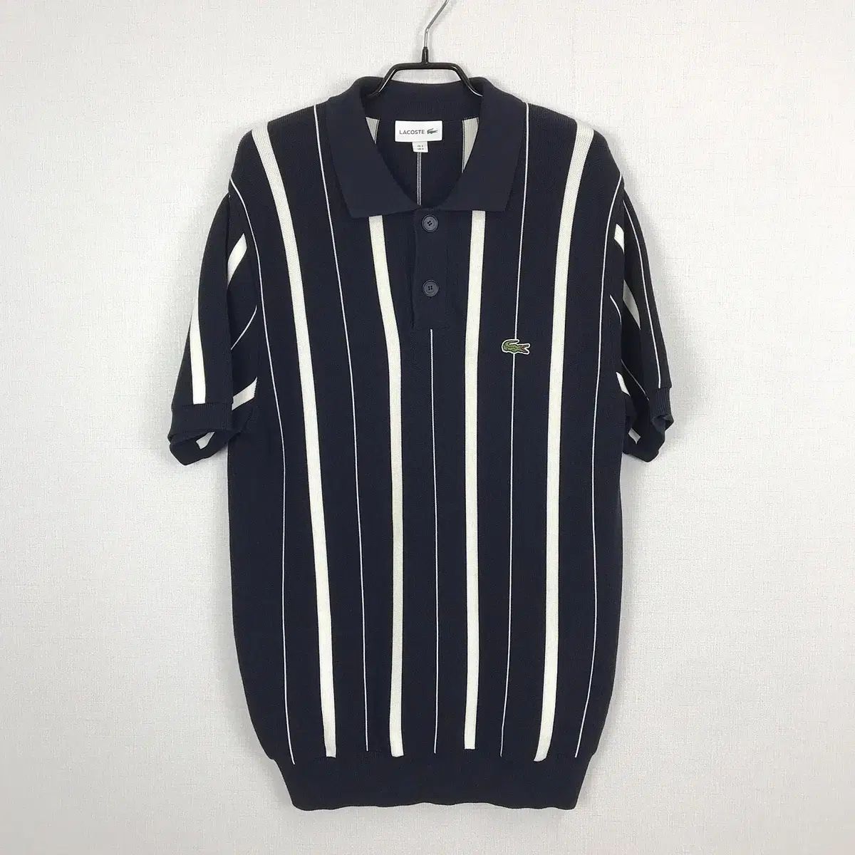 【期間限定15日迄】ラコステ　メンズニットポロシャツ メンズ ラコステ LACOSTE セーター ニット 半袖 ポロシャツ メンズ95
