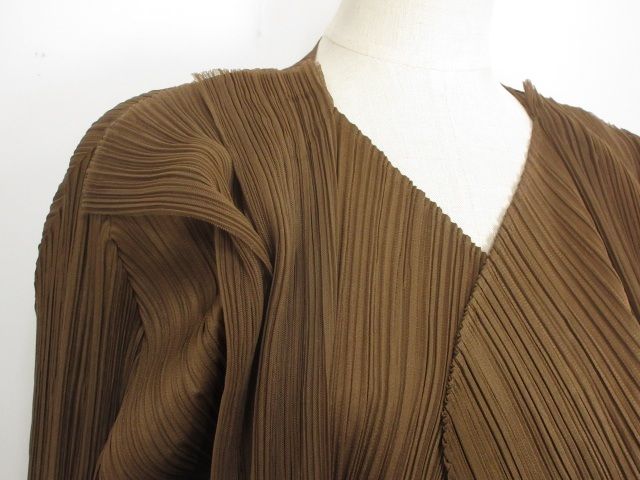 プリーツプリーズ PLEATS PLEASE チュール 切替 カーディガン トップス