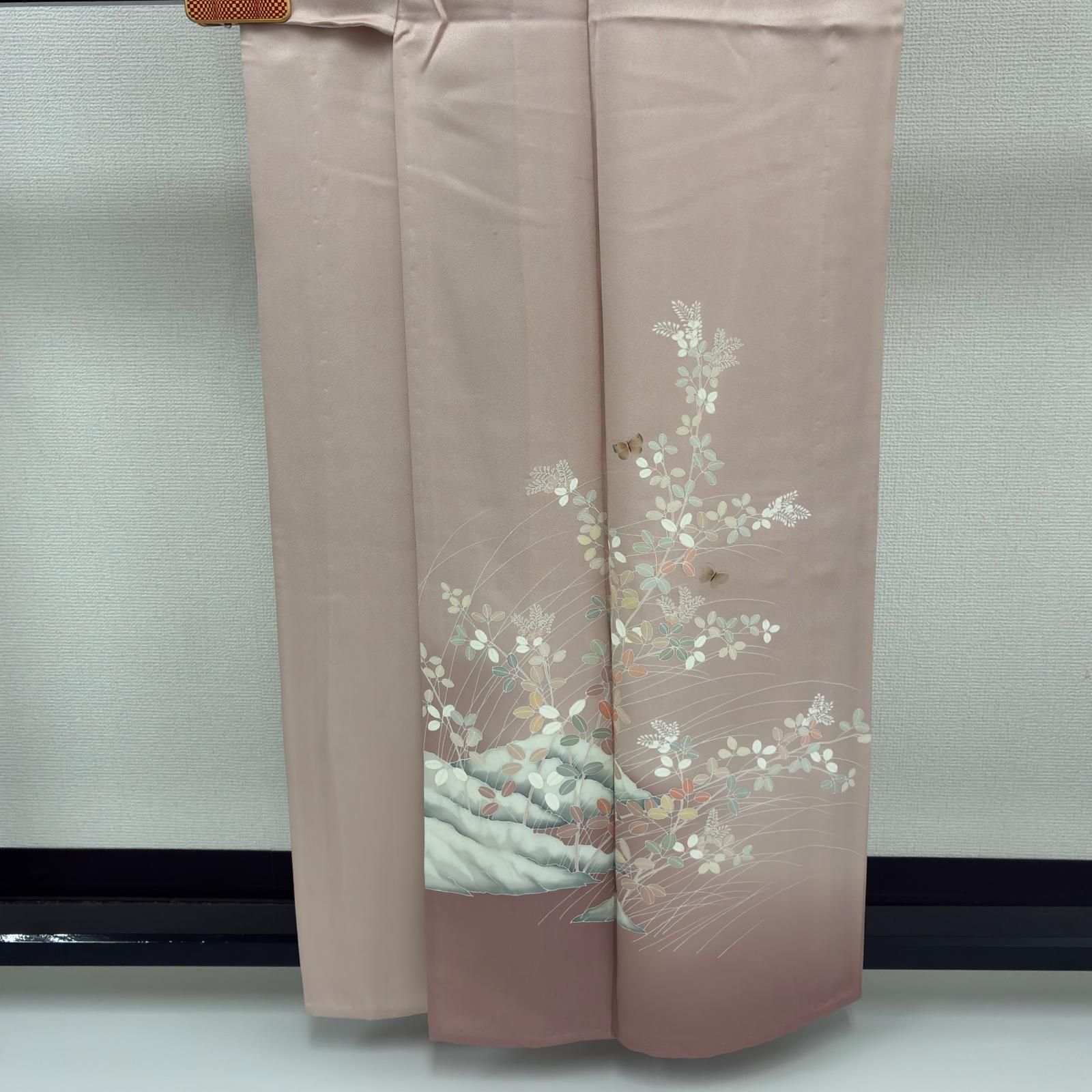 単衣 付け下げ 正絹 紋なし 友禅 美しい染めの花 着物 MK-9375 - メルカリ