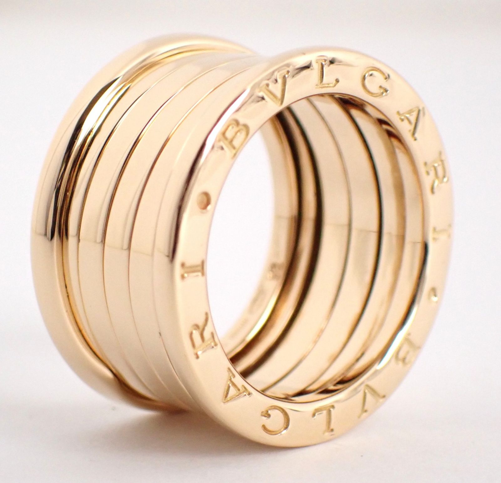 新品仕上げ済 BVLGARI(ブルガリ) B.zero1リング #52(10.5号) K18YG 