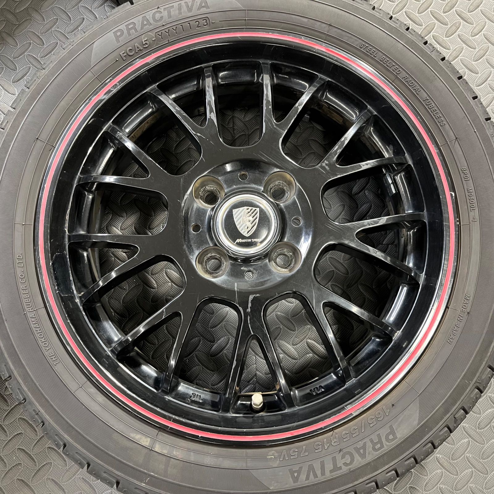 23/25年製 165/55R15 プラクティバ BADX S-HOLD S-8M タント N-BOX 