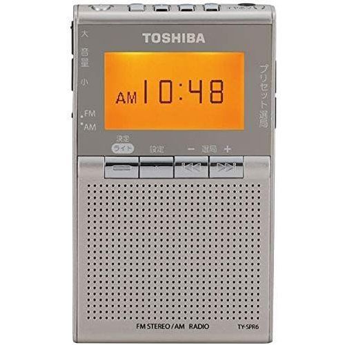 東芝 ワイドFM/AMポケットラジオTOSHIBA TY-SPR6-N