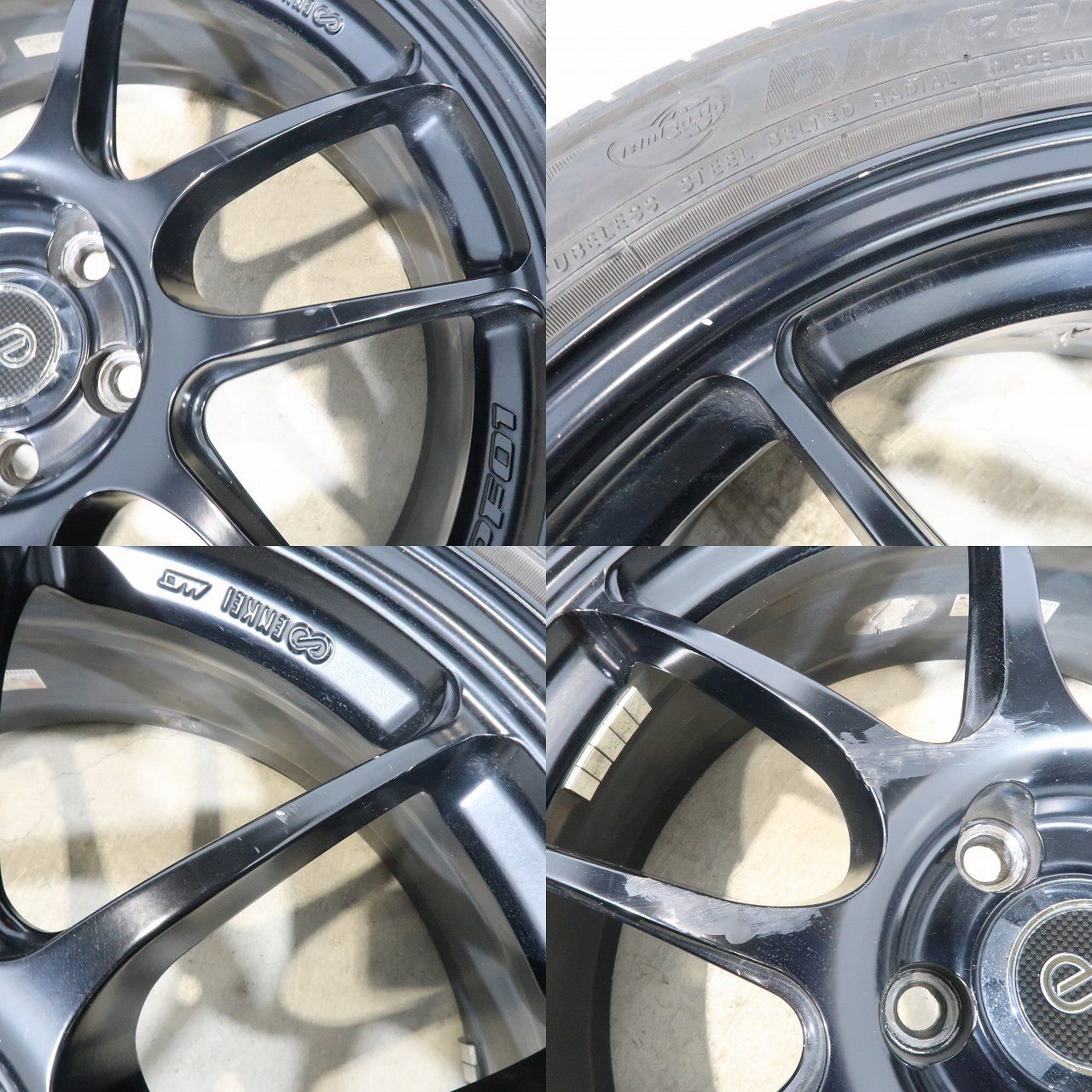 4本 ENKEI PF01 18インチ 7.5J +45 5H PCD100 ラジアル ヨコハマ 