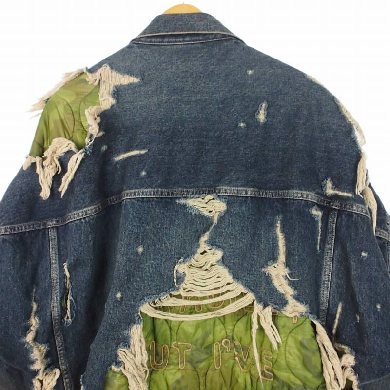 ミハラヤスヒロ MIHARA YASUHIRO 25AW DOUBLE LAYERED DENIM JACKET