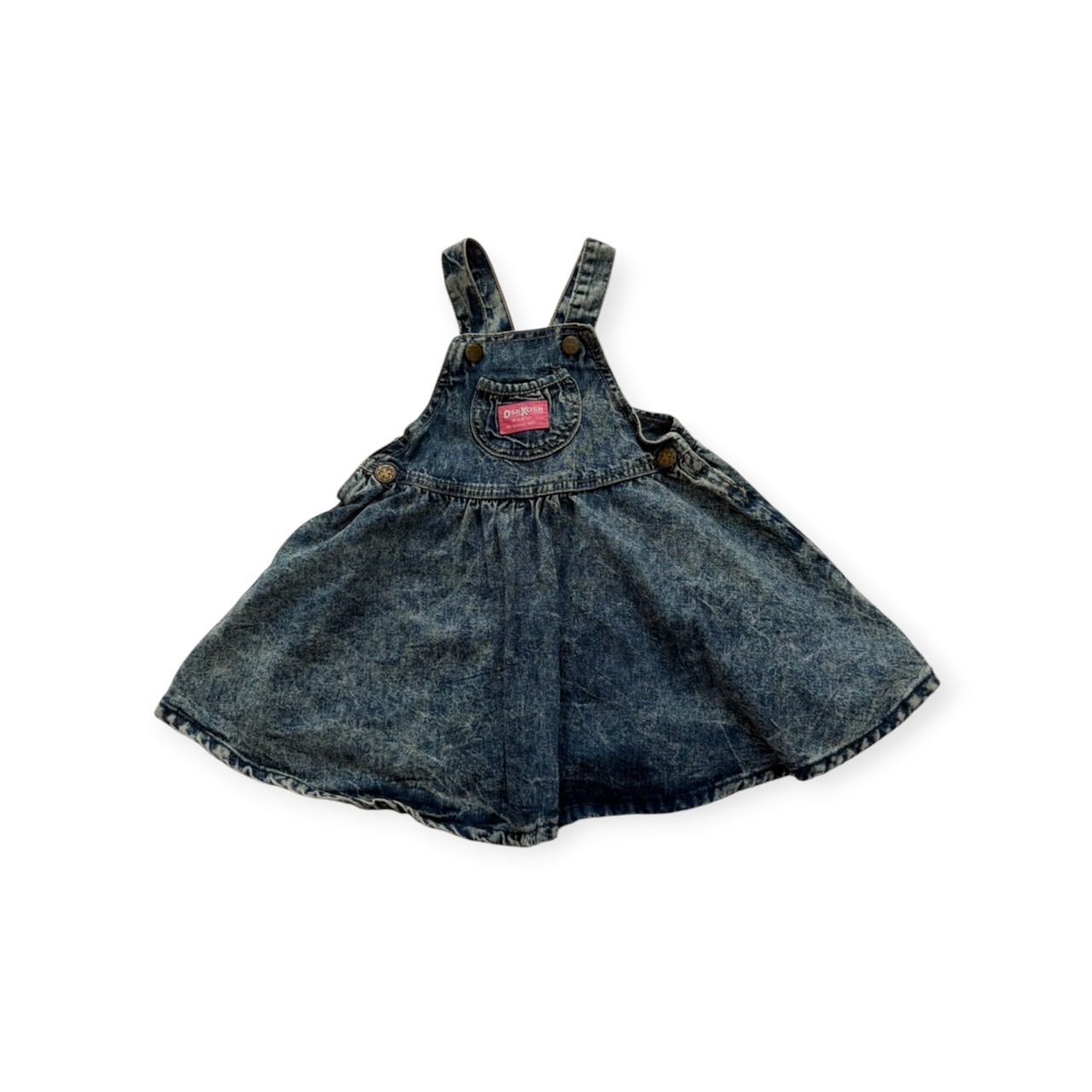 Size 100】vintage Oshkosh アシッドウォッシュ ジャンパースカート-高級感